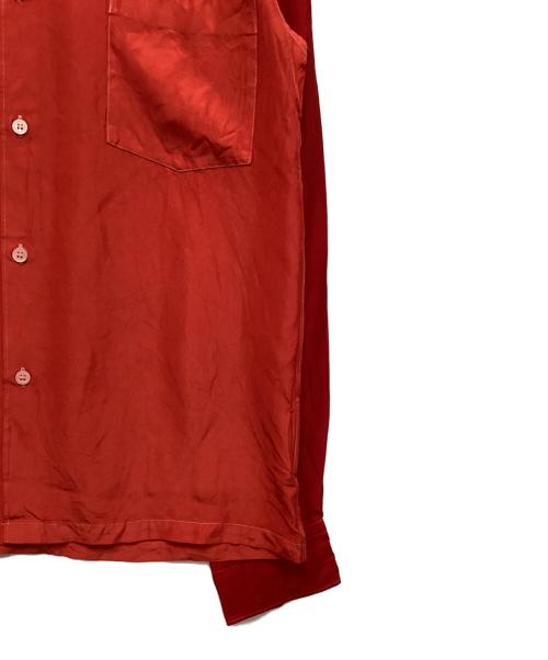 COMME des GARCONS HOMME（コムデギャルソン オム）COMME des GARCONS HOMME (コムデギャルソン オム) ガーメントダイアセテートシャツ レッド サイズ:Mの古着・服飾アイテム