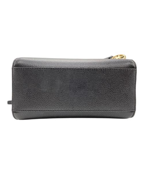 MICHAEL KORS（マイケル・コース）MICHAEL KORS (マイケルコース) サッチェル2WAYショルダーバッグ ブラックの古着・服飾アイテム