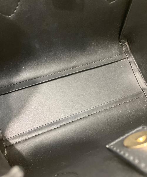 MICHAEL KORS（マイケルコース）MICHAEL KORS (マイケルコース) サッチェル2WAYショルダーバッグ ブラックの古着・服飾アイテム