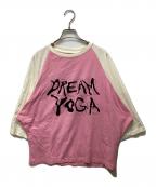 Liberal youth ministryリベラルユースミニストリー）の古着「Dream Yoga T-shirt In Pink/ドリーム　ヨガ　ティーシャツ」｜ピンク