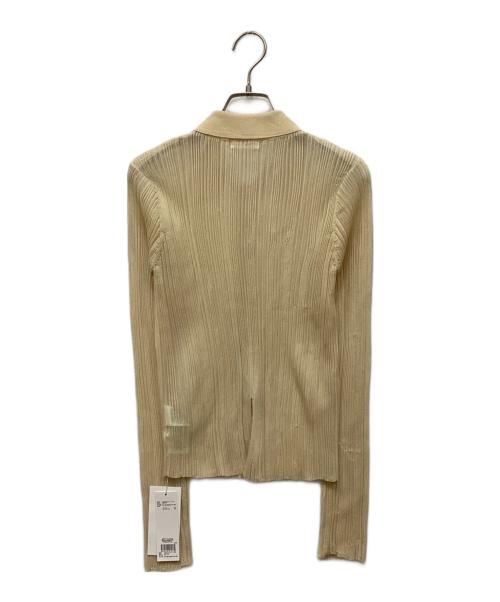 FRAY ID（フレイ アイディー）FRAY ID (フレイ アイディー) シアーリブポロニット ブラウン サイズ:FREE 未使用品の古着・服飾アイテム