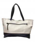 Vivienne Westwood manヴィヴィアン ウェストウッド マン）の古着「オーブロゴレザートートバッグ」｜ホワイト×ネイビー