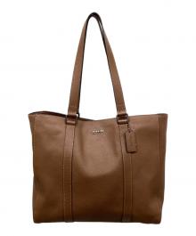 COACH（コーチ）の古着「ハドソンダブルハンドルトートバッグ」｜ブラウン