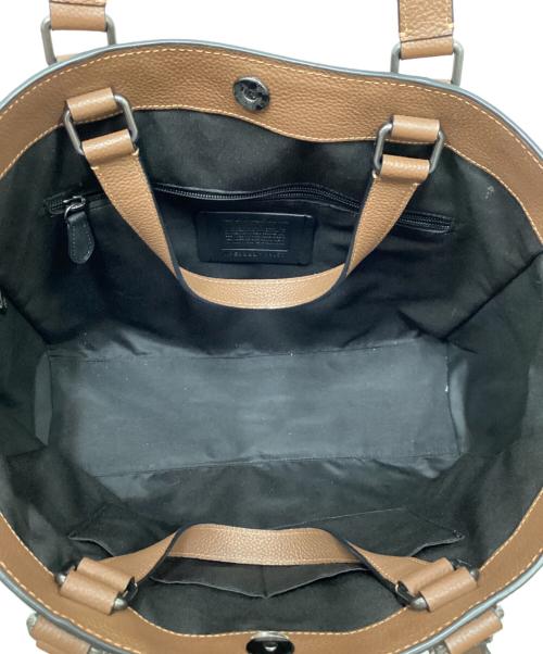 COACH（コーチ）COACH (コーチ) ハドソンダブルハンドルトートバッグ ブラウンの古着・服飾アイテム