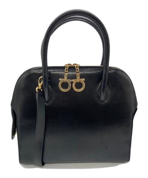 Salvatore Ferragamo（サルヴァトーレ フェラガモ）Salvatore Ferragamo (サルヴァトーレ フェラガモ) ハンドバッグ ガンチーニ ブラックの古着・服飾アイテム