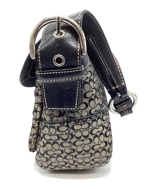 COACH（コーチ）COACH (コーチ) ミニシグネチャーワンショルダーバッグ グレーの古着・服飾アイテム