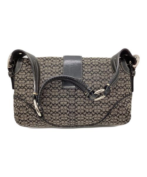 COACH（コーチ）COACH (コーチ) ミニシグネチャーワンショルダーバッグ グレーの古着・服飾アイテム