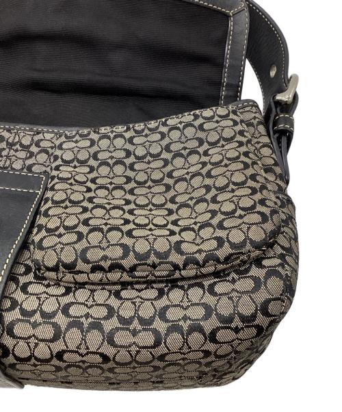COACH（コーチ）COACH (コーチ) ミニシグネチャーワンショルダーバッグ グレーの古着・服飾アイテム