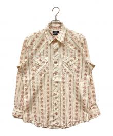 Sears（シアーズ）の古着「70S小花柄ウエスタンシャツ」｜アイボリー