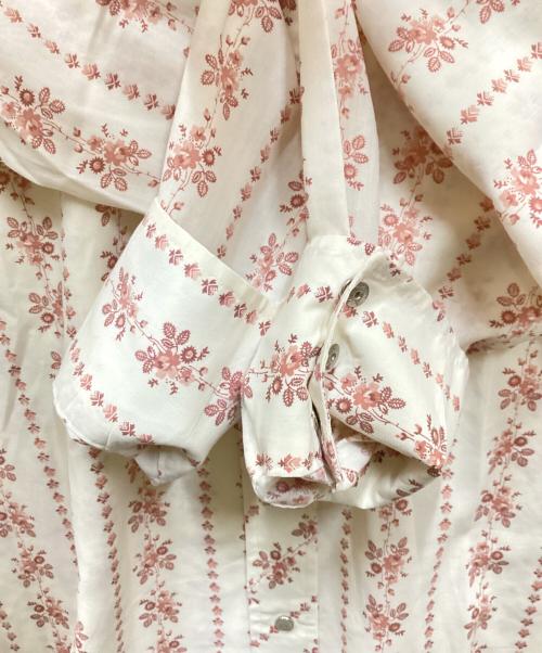 Sears（シアーズ）Sears (シアーズ) 70S小花柄ウエスタンシャツ アイボリー サイズ:Lの古着・服飾アイテム