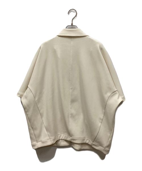 CLANE（クラネ）CLANE (クラネ) RIB STRIPE ZIP SHIRT/リブストライプジップシャツ アイボリー サイズ:2の古着・服飾アイテム