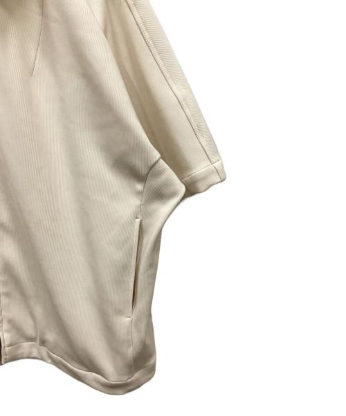 CLANE（クラネ）CLANE (クラネ) RIB STRIPE ZIP SHIRT/リブストライプジップシャツ アイボリー サイズ:2の古着・服飾アイテム