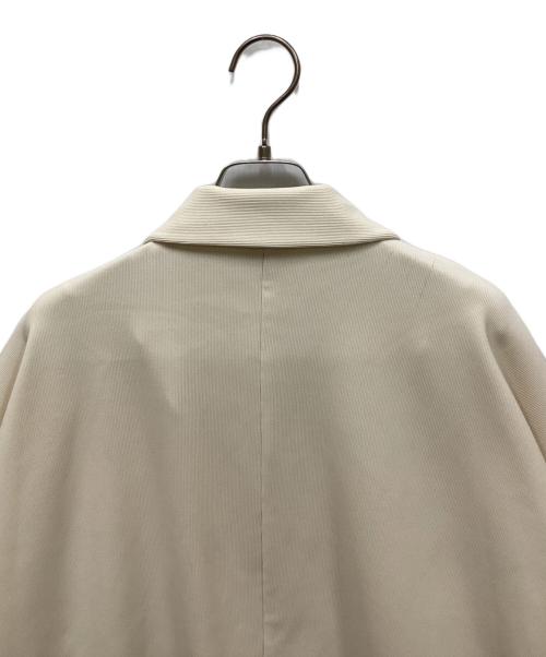 CLANE（クラネ）CLANE (クラネ) RIB STRIPE ZIP SHIRT/リブストライプジップシャツ アイボリー サイズ:2の古着・服飾アイテム