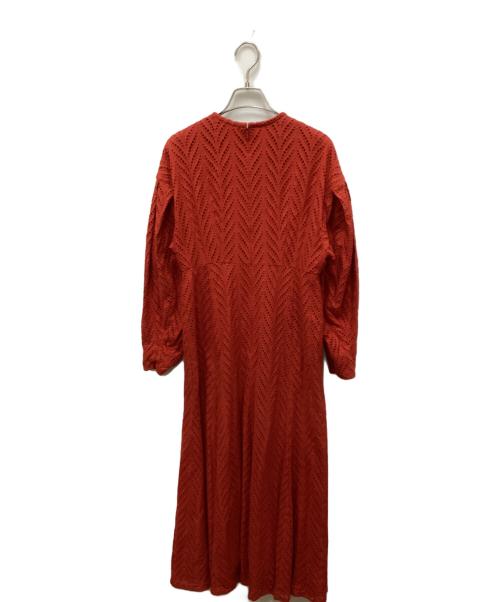 CLANE（クラネ）CLANE (クラネ) カットレース 刺繍 ワンピース レッド サイズ:1の古着・服飾アイテム