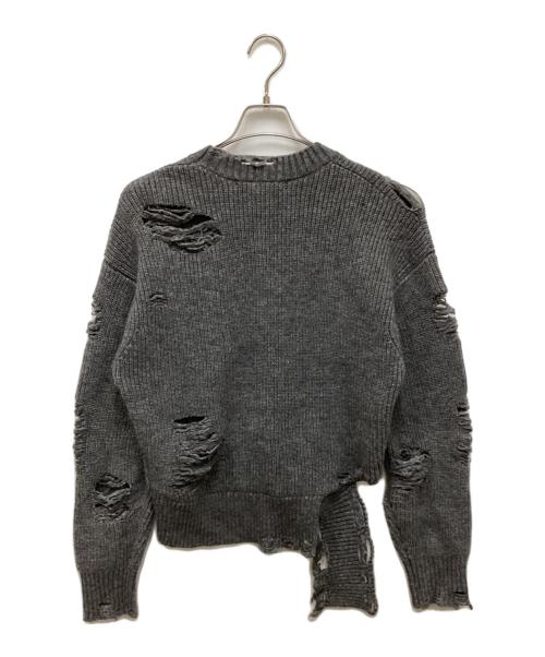 PRANK PROJECT（プランクプロジェクト）PRANK PROJECT (プランクプロジェクト) クラッシュニットプルオーバー グレー サイズ:FREEの古着・服飾アイテム