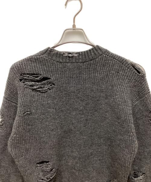 PRANK PROJECT（プランクプロジェクト）PRANK PROJECT (プランクプロジェクト) クラッシュニットプルオーバー グレー サイズ:FREEの古着・服飾アイテム