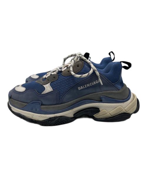BALENCIAGA（バレンシアガ）BALENCIAGA (バレンシアガ) トリプルS ローカット ダッド スニーカー ブルー サイズ:27.0cmの古着・服飾アイテム
