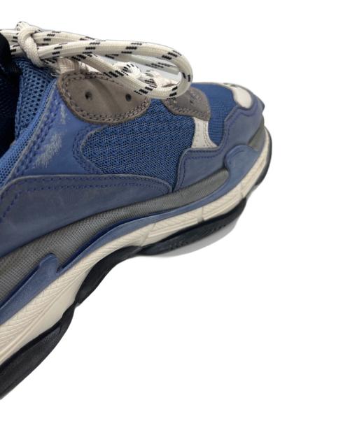 BALENCIAGA（バレンシアガ）BALENCIAGA (バレンシアガ) トリプルS ローカット ダッド スニーカー ブルー サイズ:27.0cmの古着・服飾アイテム