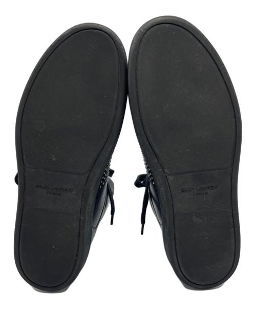 Saint Laurent Paris（サンローランパリ）Saint Laurent Paris (サンローランパリ) スタッズハイカットスニーカー ブラック サイズ:41の古着・服飾アイテム
