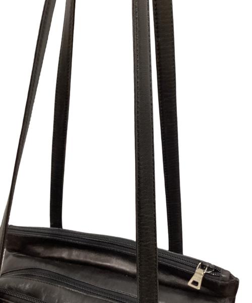 PRADA（プラダ）PRADA (プラダ) スクエアレザートートバッグ ブラックの古着・服飾アイテム