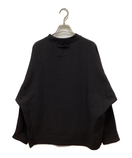 UNITED ARROWS & SONS by DAISUKE OBANA（ユナイテッドアローズ＆サンズ バイ ダイスケ オバナ）UNITED ARROWS & SONS by DAISUKE OBANA (ユナイテッドアローズ＆サンズ バイ ダイスケ オバナ) I DOLMAN L/S CREW/ドルマンカットソー ブラック サイズ:Sの古着・服飾アイテム