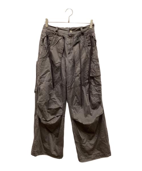 SLY（スライ）SLY (スライ) TUCK WIDE WOVEN PT/タックワイドウーブンパンツ グレー サイズ:1の古着・服飾アイテム