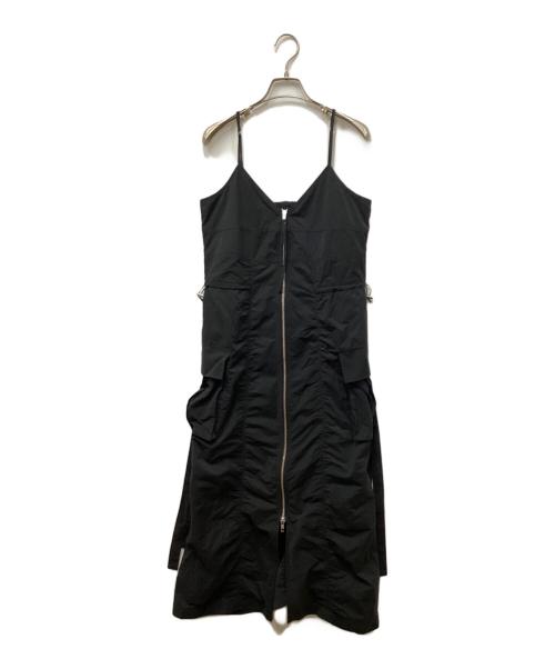 SLY（スライ）SLY (スライ) FRONT ZIP GATHER CAMI/フロントジップギャザーキャミ ブラック サイズ:FREE 未使用品の古着・服飾アイテム