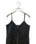 中古・古着 SLY (スライ) FRONT ZIP GATHER CAMI/フロントジップギャザーキャミ ブラック サイズ:FREE 未使用品：5000円