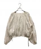 htage×UNGRIDテージ×アングリッド）の古着「ラメドビーサイドスリットボリュームブラウス」｜ホワイト