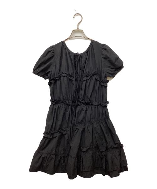 SLY（スライ）SLY (スライ) FRILL 2WAY MINI ワンピース ブラック サイズ:FREEの古着・服飾アイテム