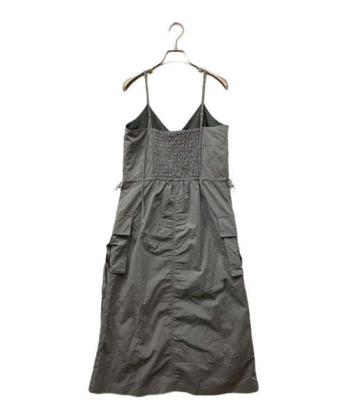 SLY（スライ）SLY (スライ) FRONT ZIP GATHER CAMI ワンピース グレー サイズ:FREEの古着・服飾アイテム
