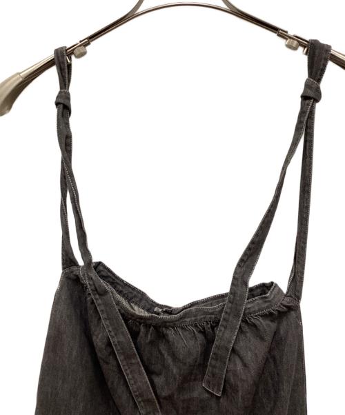 PINK HOUSE（ピンクハウス）PINK HOUSE (ピンクハウス) デニムフリルスカート ブラック サイズ:FREEの古着・服飾アイテム