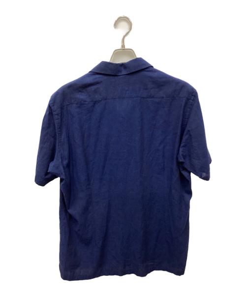 Brilla per il gusto（ブリッラ ペル イルグースト）Brilla per il gusto (ブリッラ ペル イルグースト) リネン混オープンカラーシャツ ネイビー サイズ:Lの古着・服飾アイテム