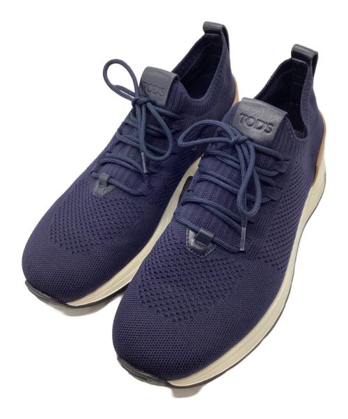 TOD'S（トッズ）TOD'S (トッズ) テクニカルファブリックレザー＆ソックス ネイビー サイズ:7 1/2の古着・服飾アイテム