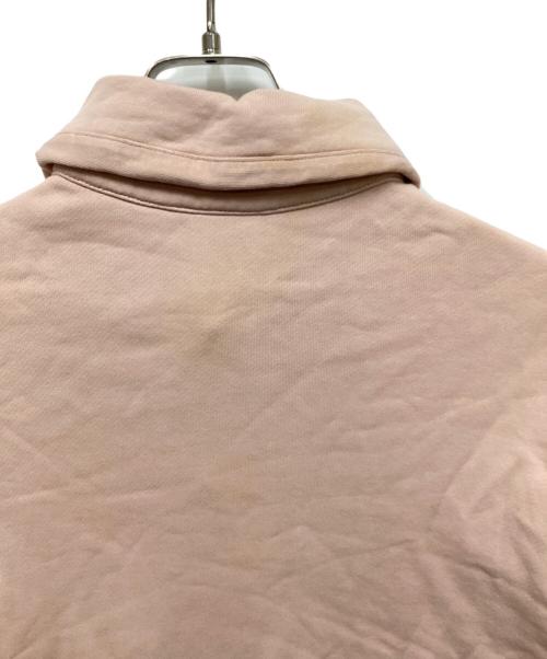 maison kitsune（メゾンキツネ）maison kitsune (メゾンキツネ) オーバーサイズポロ スウェットシャツ ピンク サイズ:xsの古着・服飾アイテム