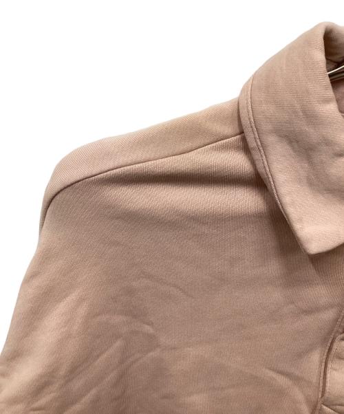 maison kitsune（メゾンキツネ）maison kitsune (メゾンキツネ) オーバーサイズポロ スウェットシャツ ピンク サイズ:xsの古着・服飾アイテム