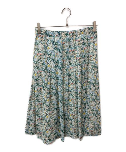 AMACA（アマカ）AMACA (アマカ) LIBERTY (リバティ) リバティスカート グリーン サイズ:38 未使用品の古着・服飾アイテム