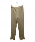 PLEATS PLEASEプリーツプリーズ）の古着「プリーツパンツ」｜ベージュ