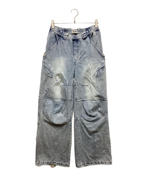 CPG（シーピージー）CPG (シーピージー) CPG RHOMBUS DENIM PANTS/デニムパンツ スカイブルー サイズ:Sの古着・服飾アイテム