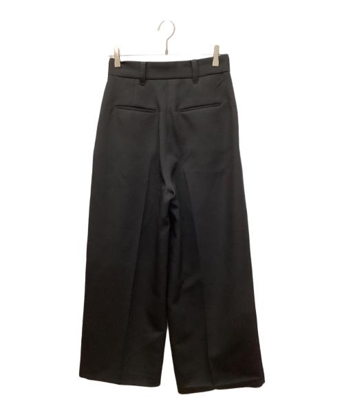 M TO R（ムウトアール）M TO R (ムウトアール) DOUBLETUCK WIDE PANTS/ダブルタックパンツワイドパンツ ブラック サイズ:38の古着・服飾アイテム