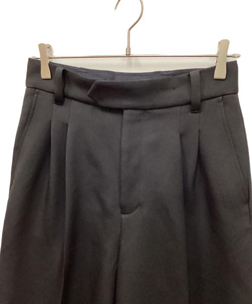 M TO R（ムウトアール）M TO R (ムウトアール) DOUBLETUCK WIDE PANTS/ダブルタックパンツワイドパンツ ブラック サイズ:38の古着・服飾アイテム