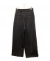 M TO R (ムウトアール) DOUBLETUCK WIDE PANTS/ダブルタックパンツワイドパンツ ブラック サイズ:38：7000円