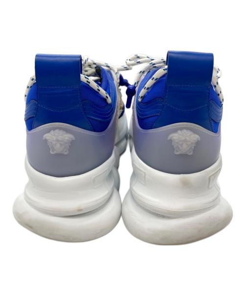 VERSACE（ヴェルサーチェ）VERSACE (ヴェルサーチェ) Chain Reaction/チェーンリアクションスニーカー ブルー サイズ:43の古着・服飾アイテム