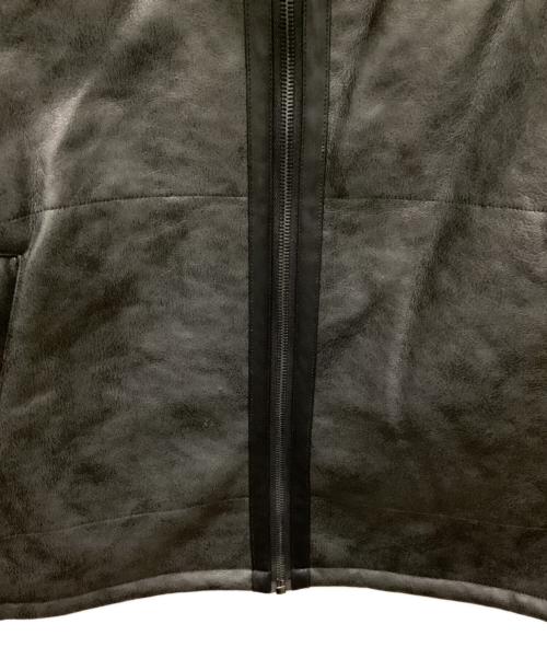 ZARA（ザラ）ZARA (ザラ) エコレザーボンバージャケット ブラック サイズ:Mの古着・服飾アイテム