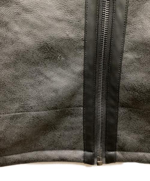 ZARA（ザラ）ZARA (ザラ) エコレザーボンバージャケット ブラック サイズ:Mの古着・服飾アイテム