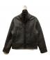ZARA（ザラ）の古着「エコレザーボンバージャケット」｜ブラック