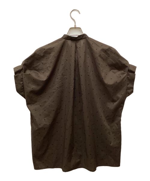journal standard L'essage（ジャーナルスタンダード レサージュ）journal standard L'essage (ジャーナルスタンダード レサージュ) タックスリーブシャツ ブラウン サイズ:FREEの古着・服飾アイテム