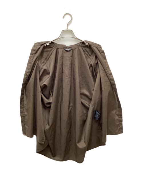 journal standard L'essage（ジャーナルスタンダード レサージュ）journal standard L'essage (ジャーナルスタンダード レサージュ) タックスリーブシャツ ブラウン サイズ:FREEの古着・服飾アイテム