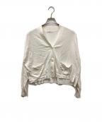 IENAイエナ）の古着「ドライコットン Vネックカーディガン」｜ホワイト