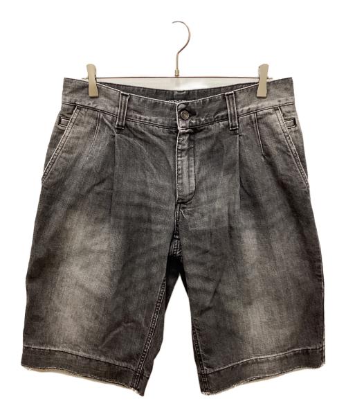 DOLCE & GABBANA（ドルチェ＆ガッバーナ）DOLCE & GABBANA (ドルチェ＆ガッバーナ) デニムショーツ ブラック サイズ:48の古着・服飾アイテム